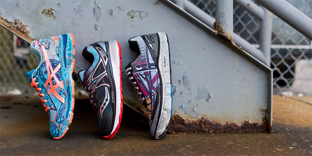 Running shoes of the New York City Marathon