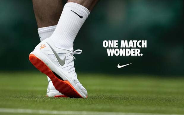 Nike's Orange Soled One-Match Wonders at Wimbledon