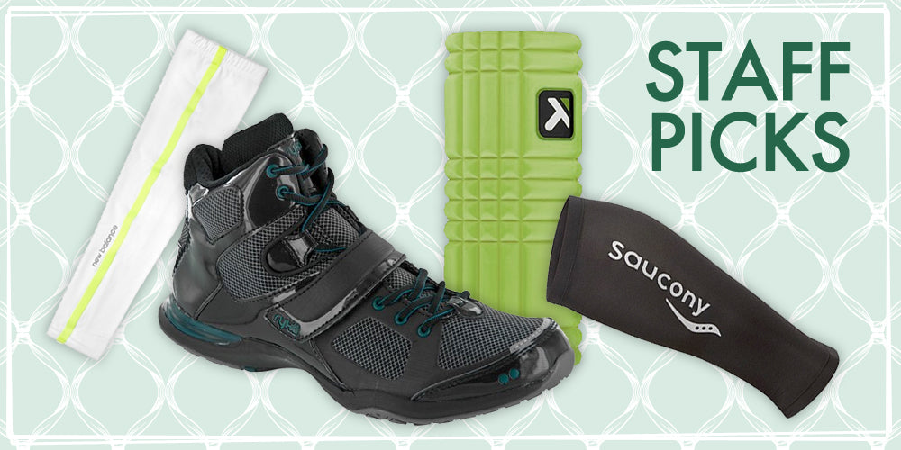 Staff Picks: Arm & Calf Sleeves, Foam Roller & Ryka Downbeat Aerobic Shoes