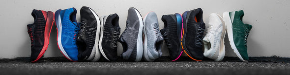 Array of ASICS Dynaflyte Running Shoes