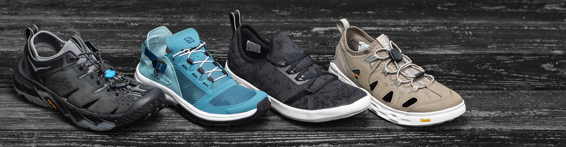 Array of water and boat shoes