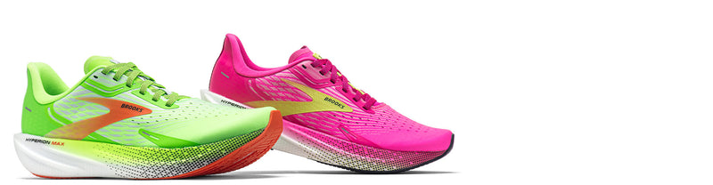 brooks hyperion max running shoes on white background