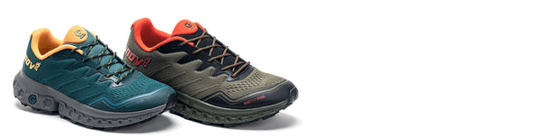 inov-8 rocfly g 350 hiking shoes on white background