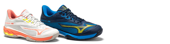 mizuno wave exceed light tennis shoes on white background