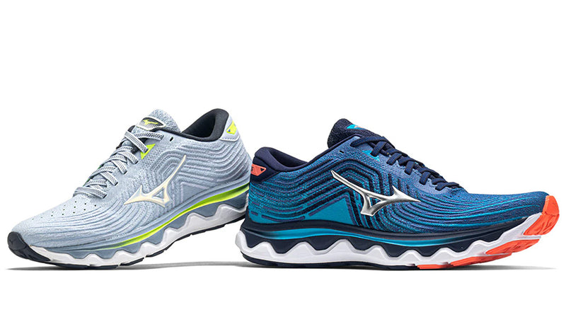 mizuno wave horizon 6 running shoes on white background