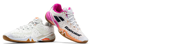 babolat shadow tour indoor shoes on white background