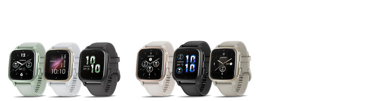 garmin venu sq 2 gps watches on white background