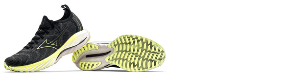 mizuno neo wind running shoes on white background
