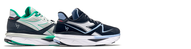Diadora Atomo V7000 running shoes on white background