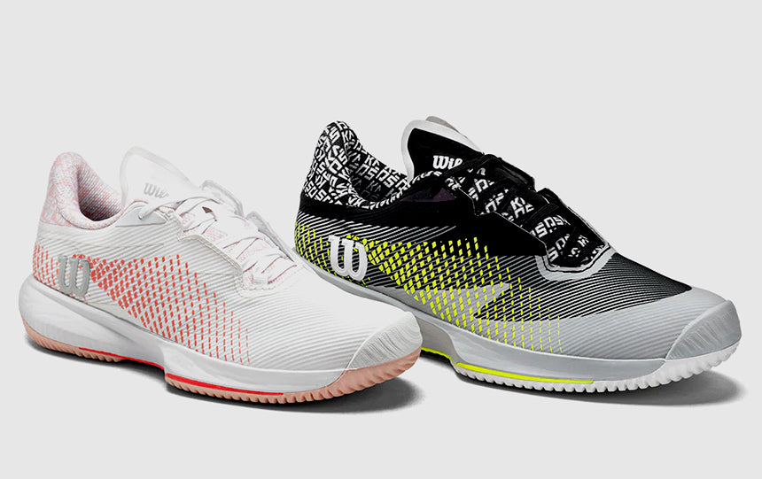 wilson kaos swift 1.5 tennis shoes on white background