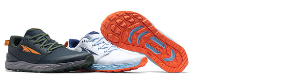 altra superior 6 trail running shoes on white background