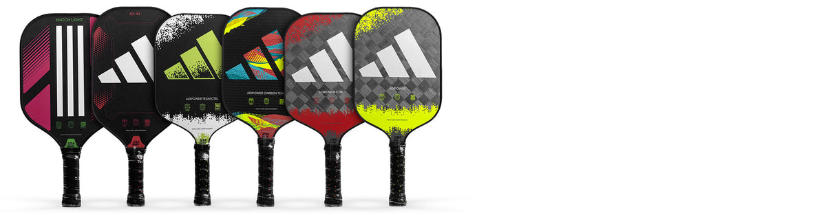 adidas pickleball paddles on white background