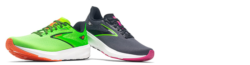 brooks launch 10 running shoes on white background
