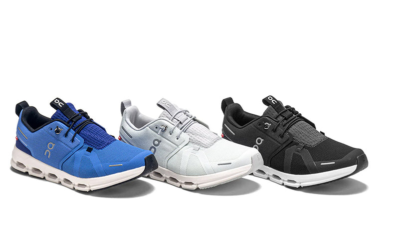 on cloud sky junior running shoes on white background