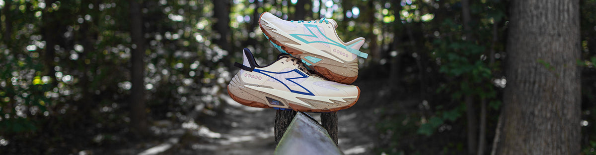 diddora sestriere-xt trail running shoes on trail