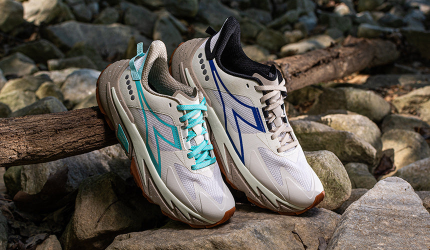 diadora trail running shoes in natural setting