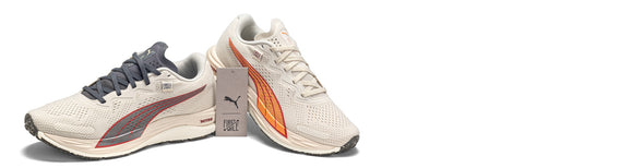 puma velocity nitro 2 running shoes on white background