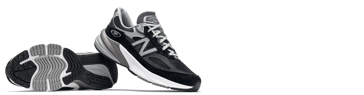 new balance 990v6 running shoes on white background