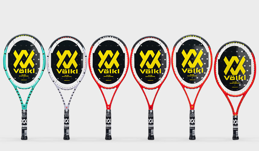 volkl vostra tennis racquets on white background