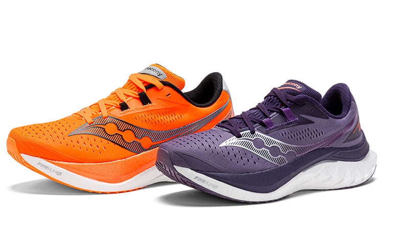saucony endorphin speed 4 running shoes on white background
