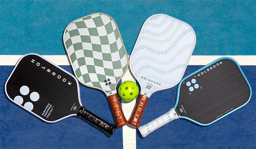 holbrook pickleball paddles on pickleball court