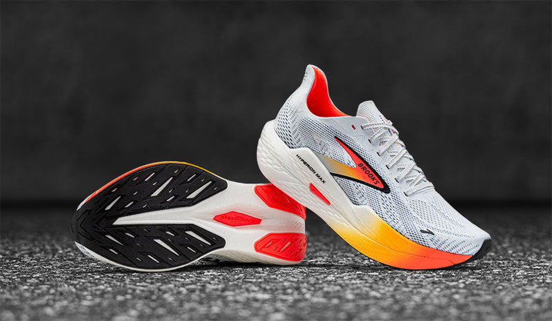 brooks hyperion max 2 running shoes on pavement