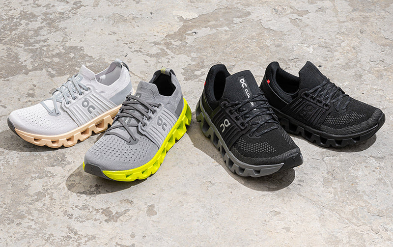 on cloudswift 4 running shoes on concrete surface