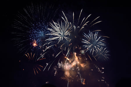 Image of fireworks in the night sky
