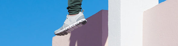 Man in On Cloud Terry running shoes
