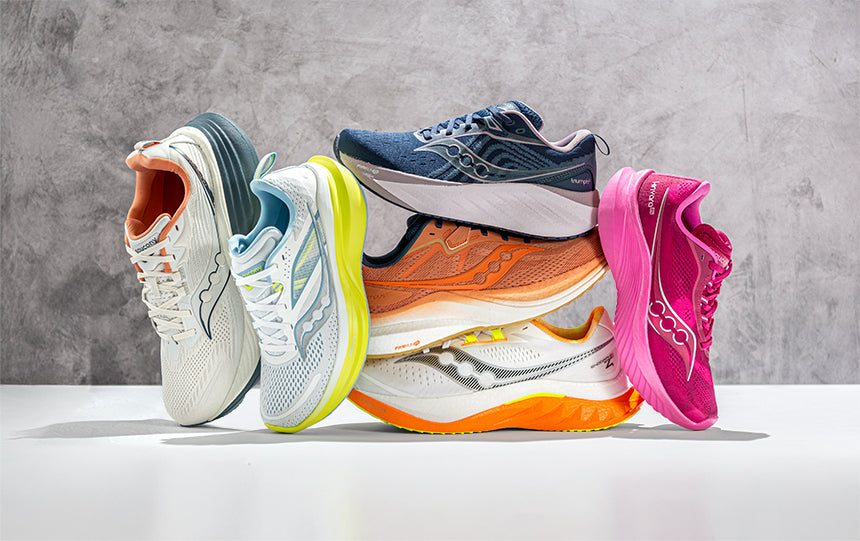 saucony hurricane 24 and endorphin pro 4 running shoes
