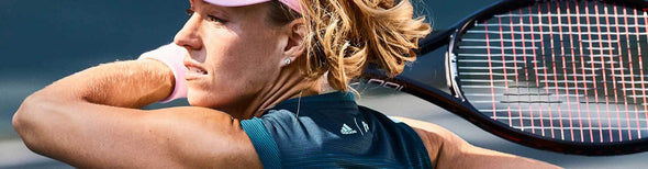 Woman in adidas x Parley tennis gear