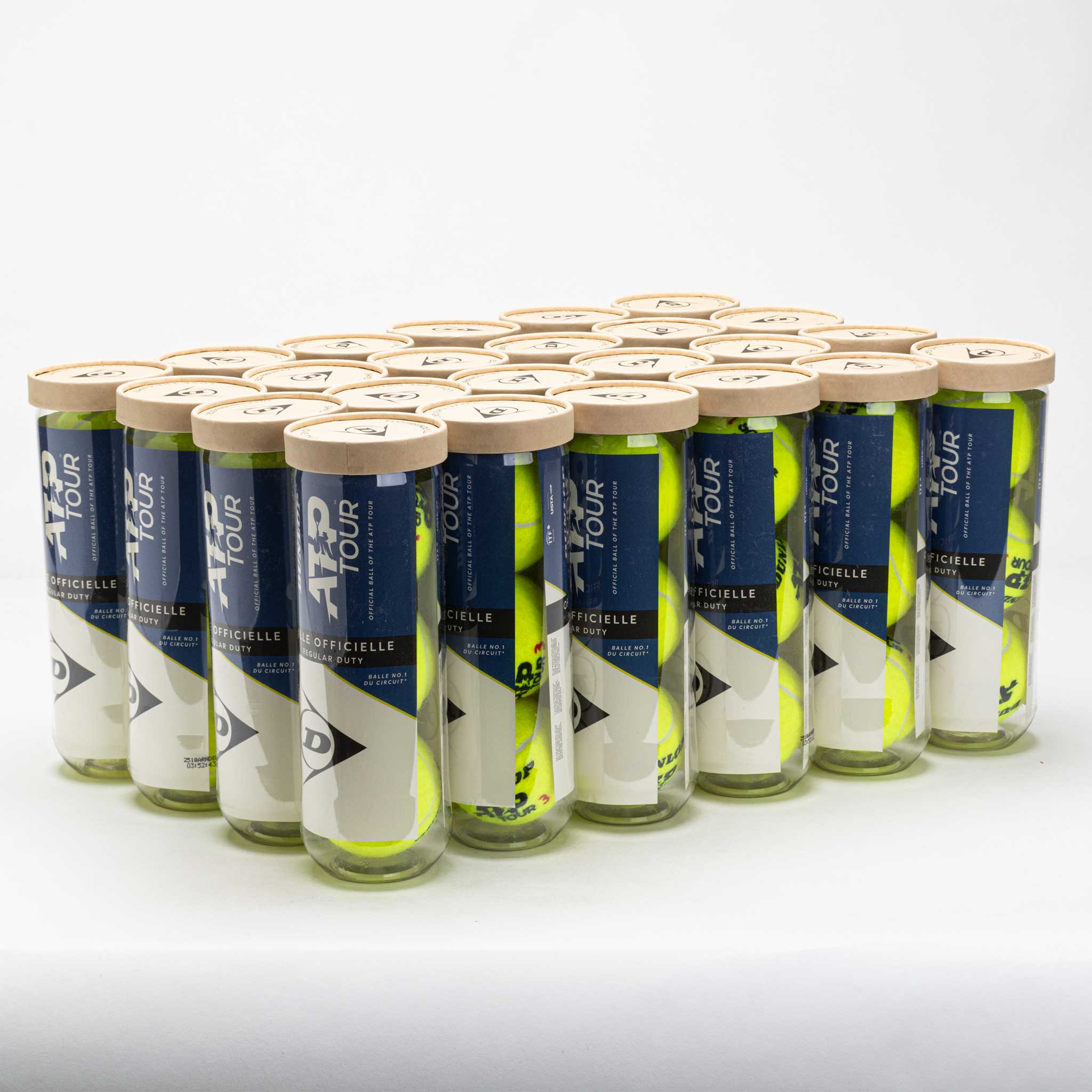 Dunlop ATP Tour Lincer Tennis Logo Balls Regular Duty 24 Cans