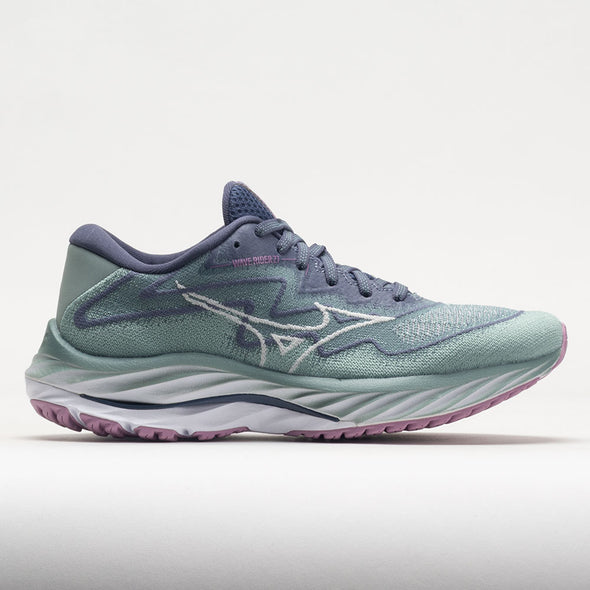 Mizuno Wave Rider 27 Women's Blue Surf/Snow White