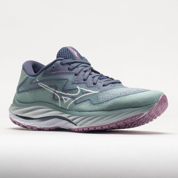 Mizuno Wave Rider 27 Women's Blue Surf/Snow White
