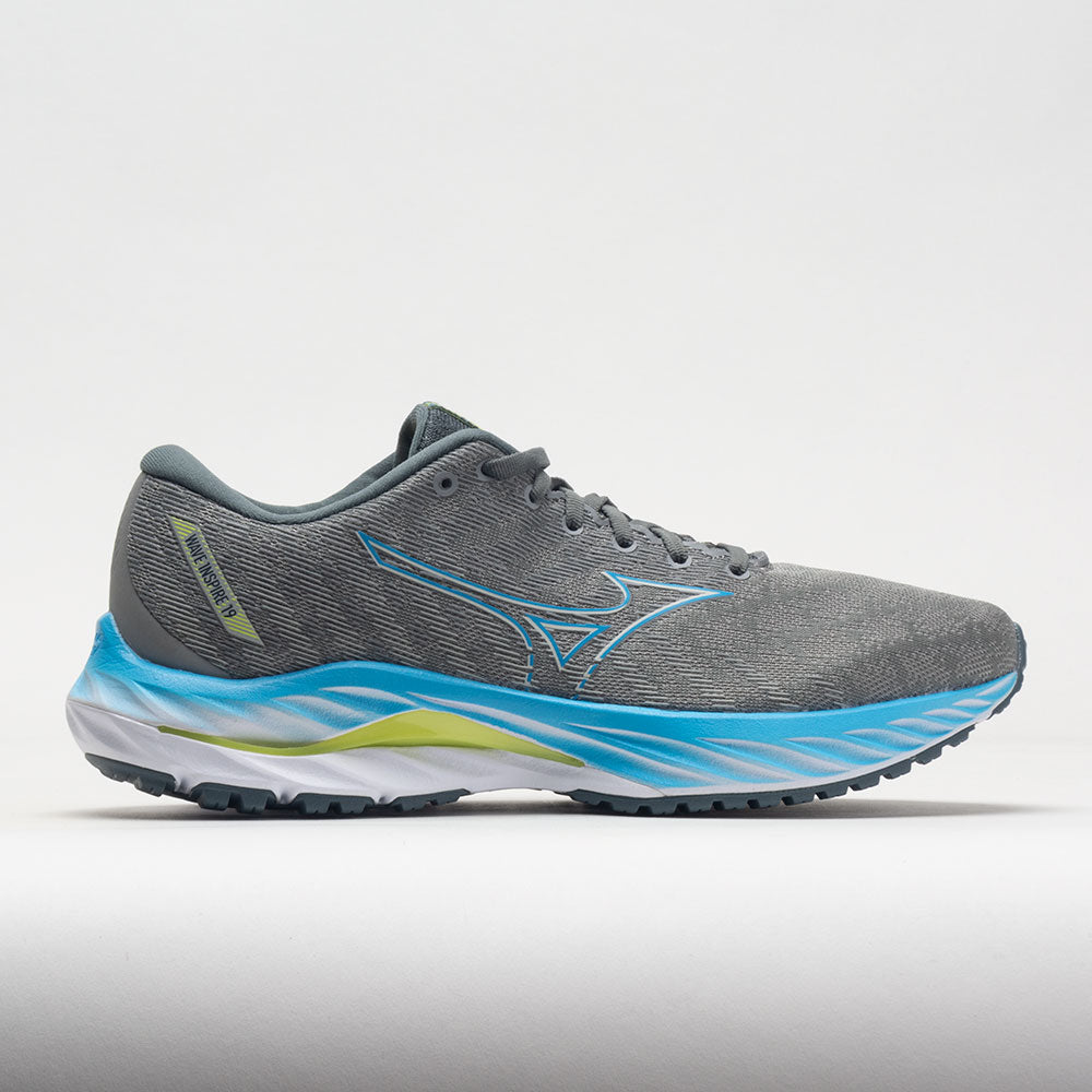 gangpad vonk Beugel Mizuno Wave Inspire 19 Men's Ghost Grey/Jet Blue – Holabird Sports