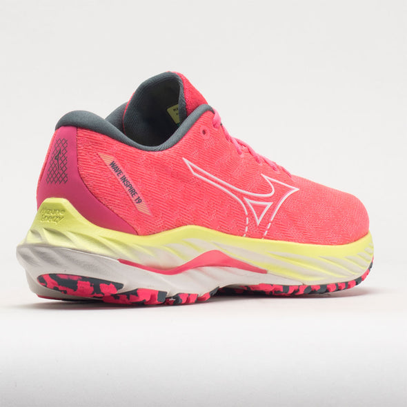 Mizuno Wave Inspire 19 Women's High-Vis Pink/Snow White