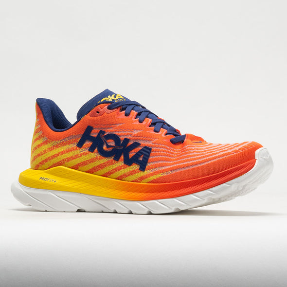 HOKA Mach 5 Men's Flame/Dandelion – Holabird Sports