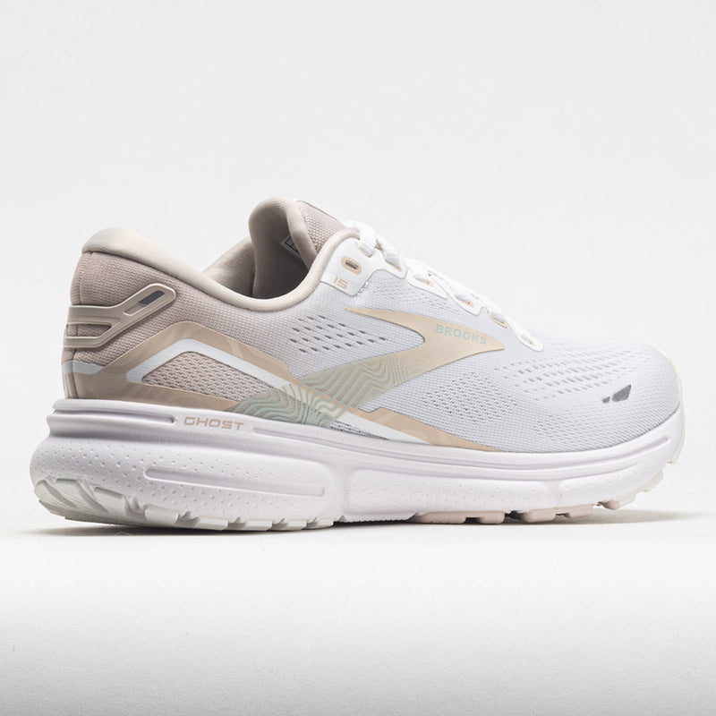 Brooks Ghost 15 Women's White/Crystal Grey/Glass