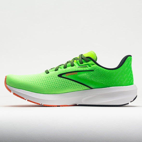 Brooks Launch 10 Men's Green Gecko/Red Orange/White