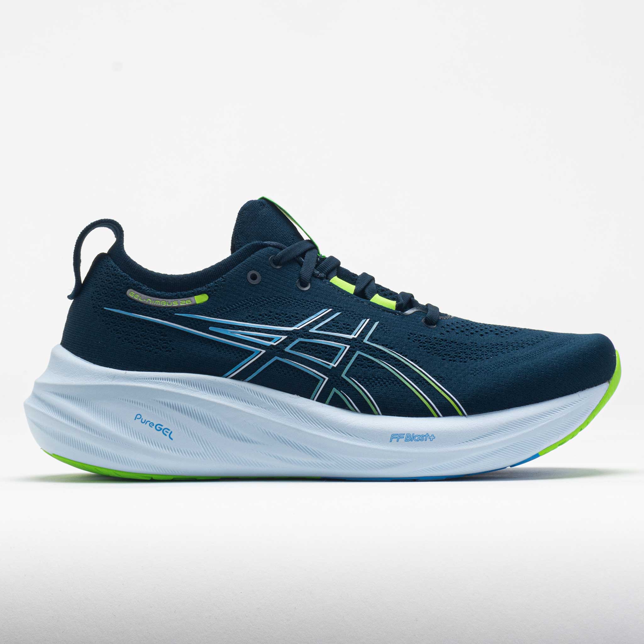 ASICS GEL-Nimbus 26 Men's French Blue/Electric Lime – Holabird Sports