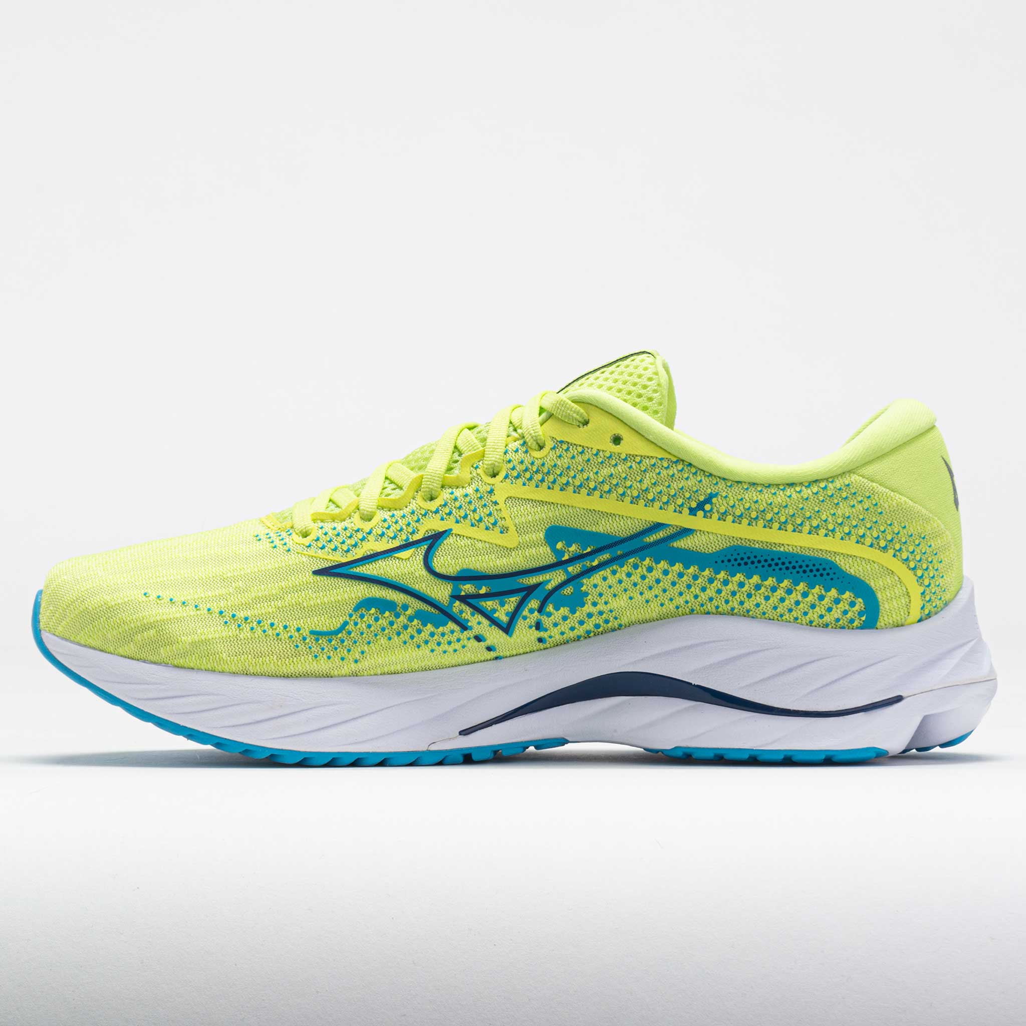 Mizuno Wave Rider 27 Men's Papyrus/Blue Opal – Holabird Sports