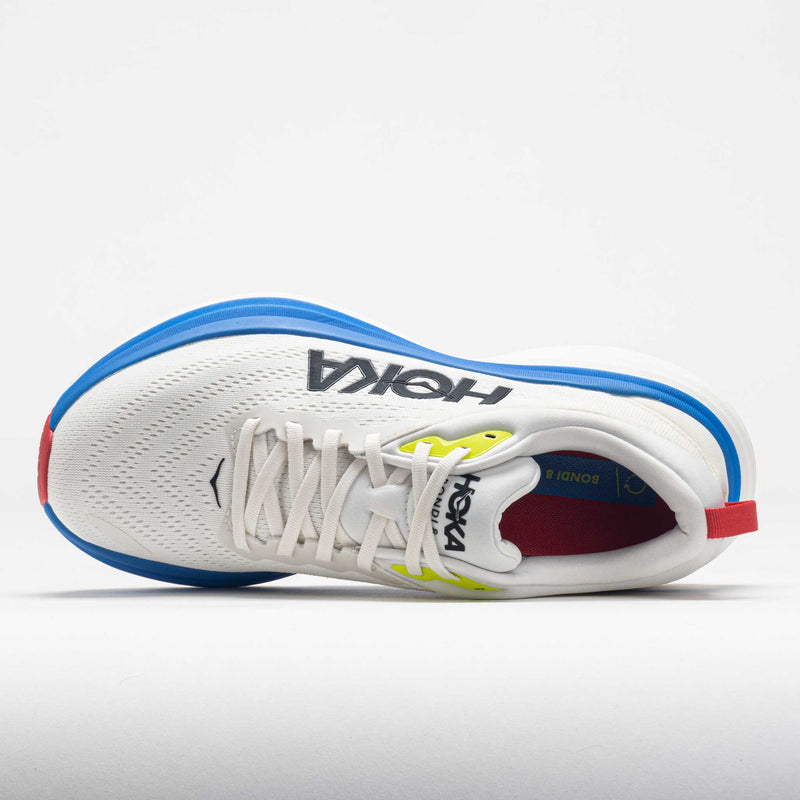 HOKA Bondi 8 Men's Blanc de Blanc/Virtual Blue