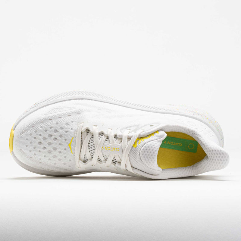 HOKA Clifton 9 Women's White/Lemonade