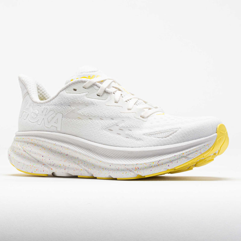 HOKA Clifton 9 Women's White/Lemonade
