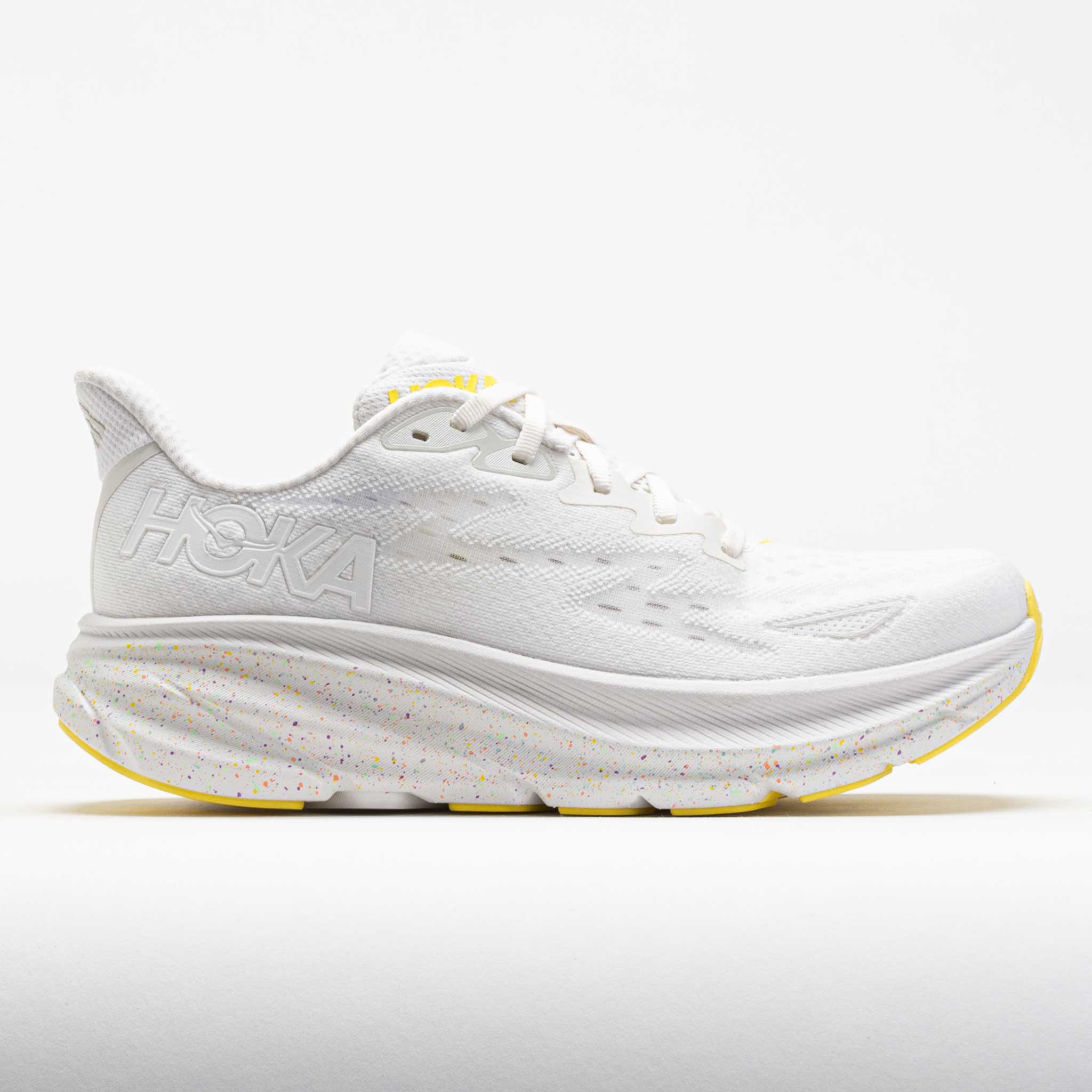 HOKA Clifton 9 Men's White/Lemonade