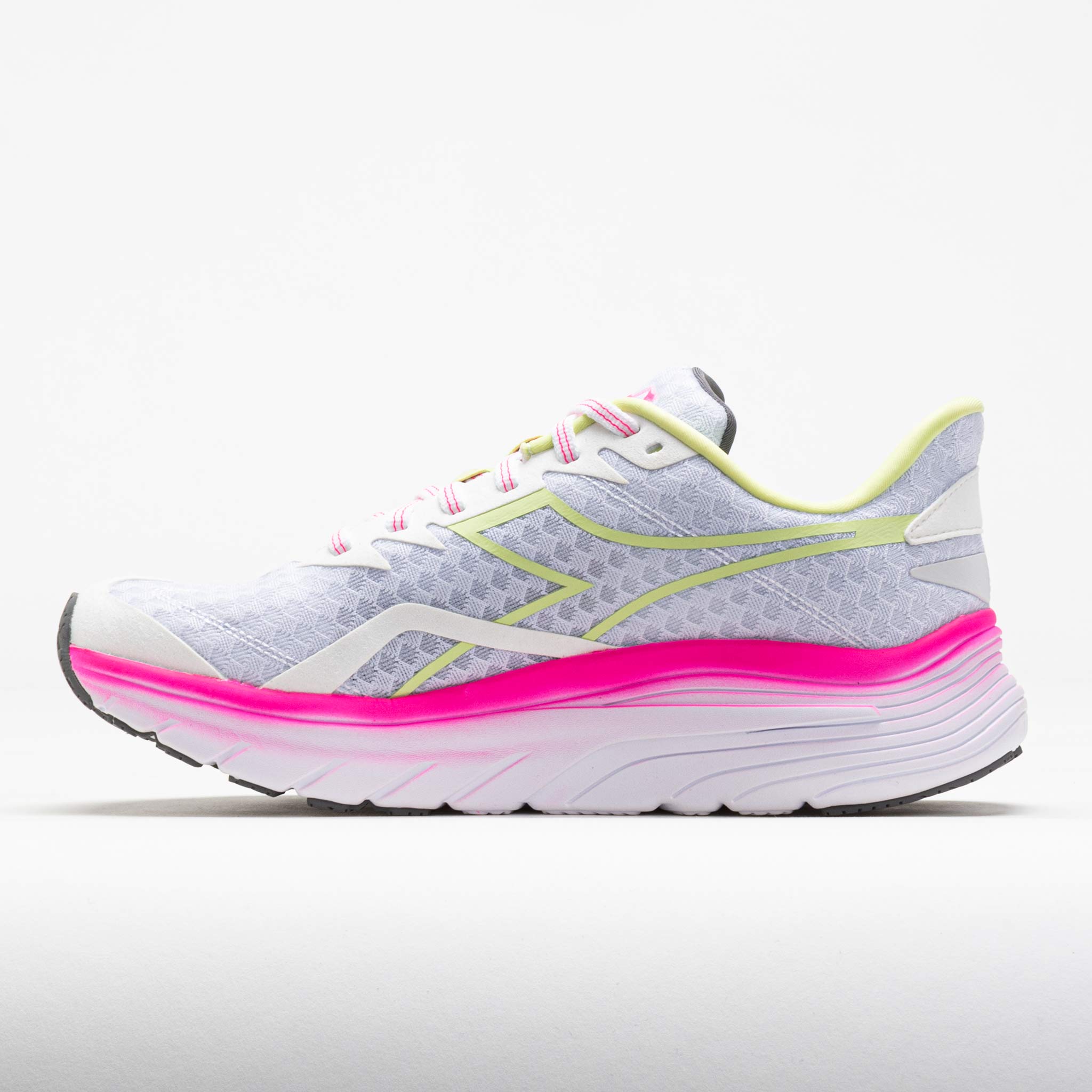 Diadora Equipe Nucleo Women's White/Pink Fluo/Shadow Lime