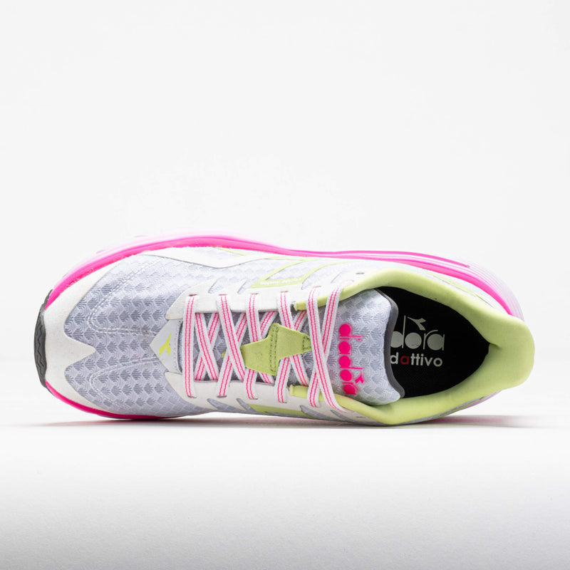 Diadora Nucleo Women's White/Pink Fluo/Shadow Lime