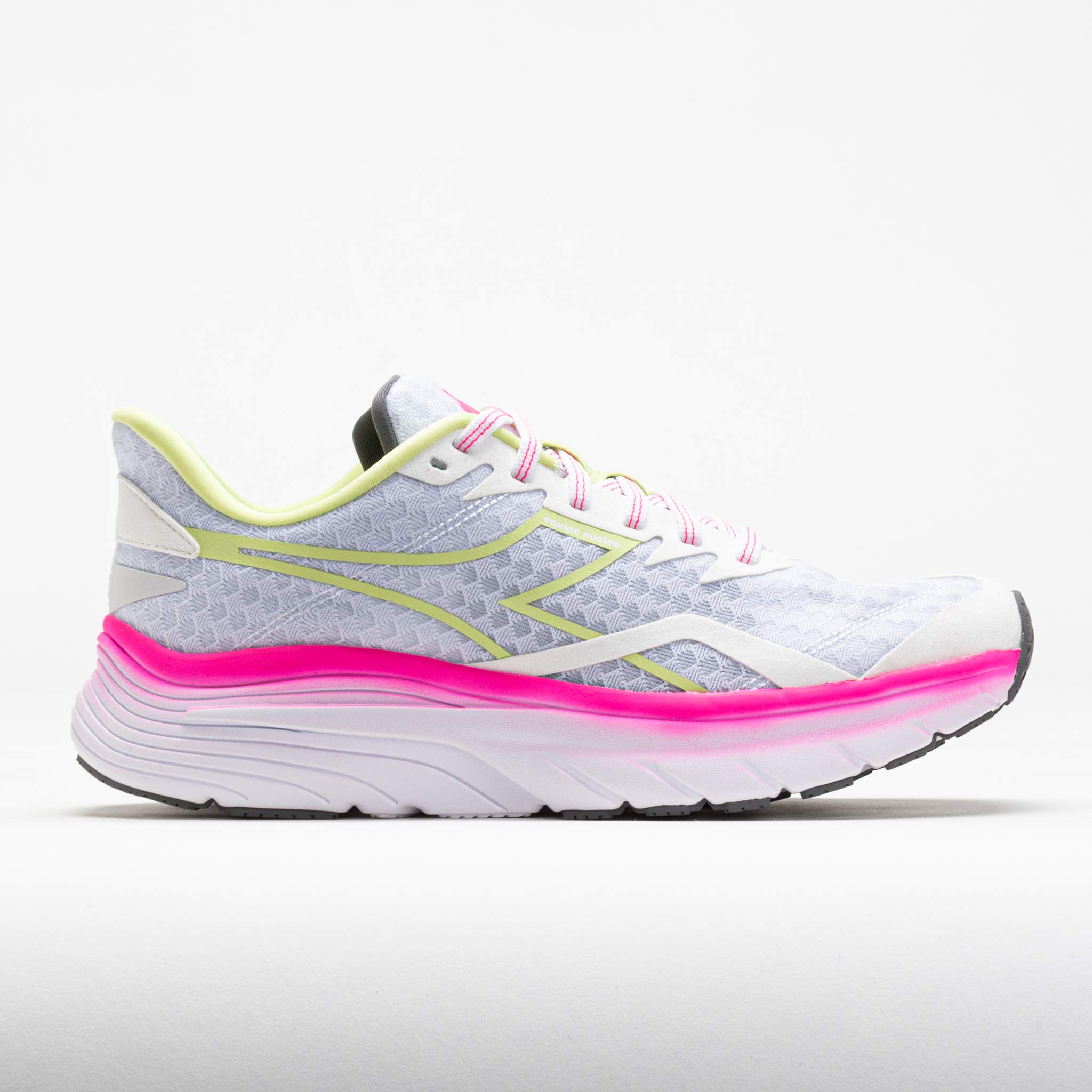 Diadora Equipe Nucleo Women's White/Pink Fluo/Shadow Lime