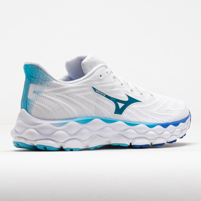 Mizuno Wave Sky 8 Women's White/Mercury Blue