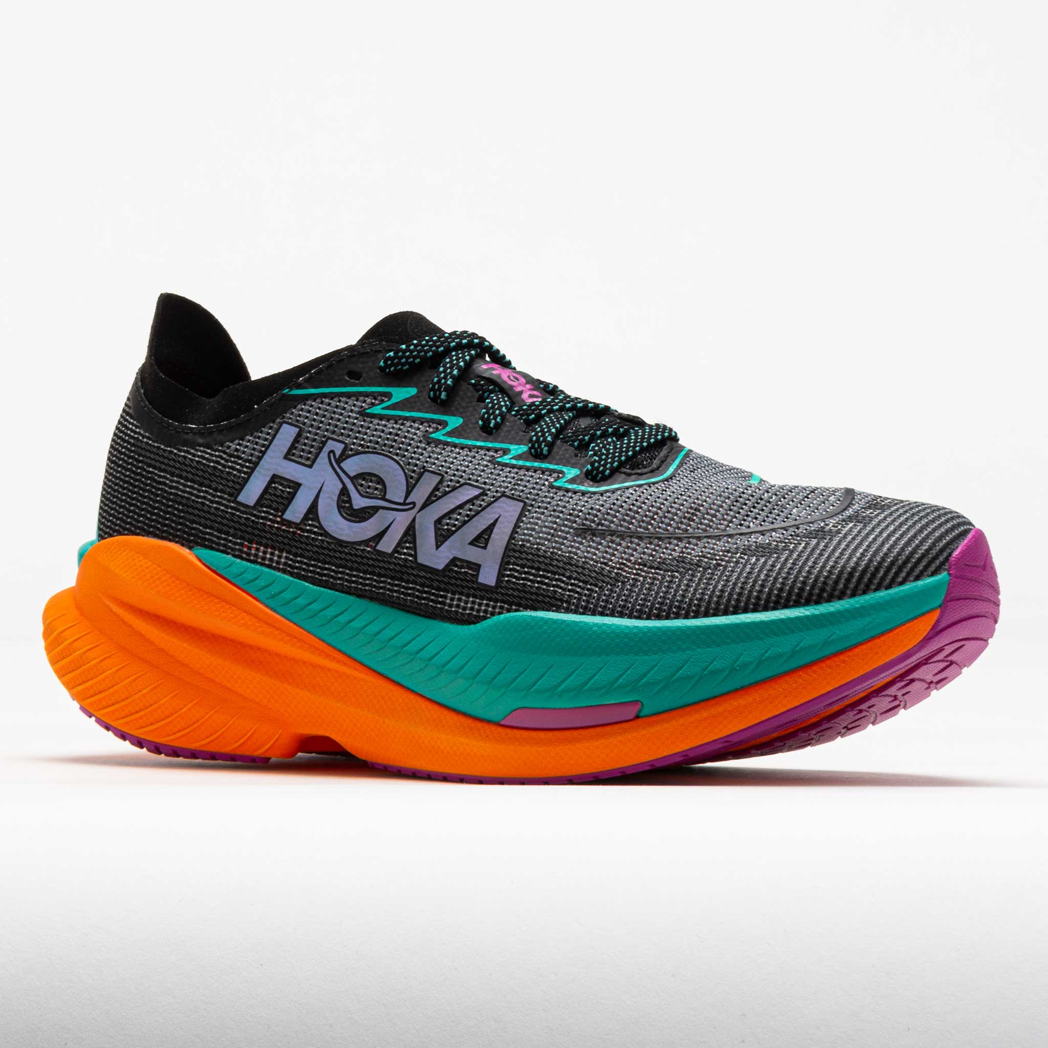 HOKA Mach X 2 Women's Black/Electric Aqua